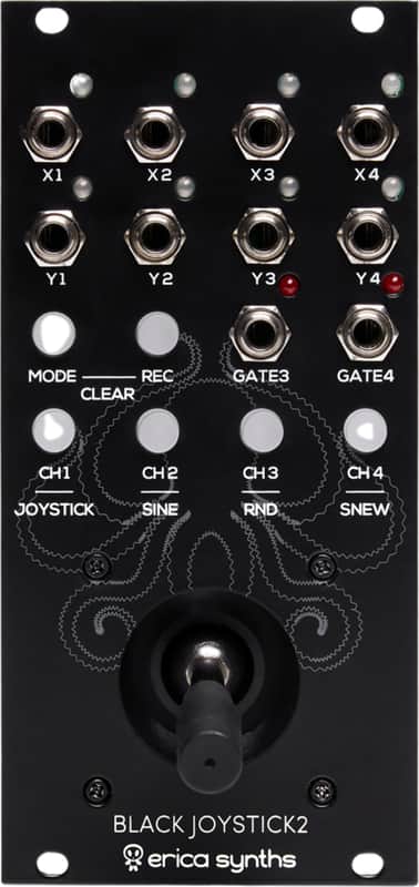 Erica Synths Black Joystick 2 CV/Sound Source Eurorack Synth Module image 1