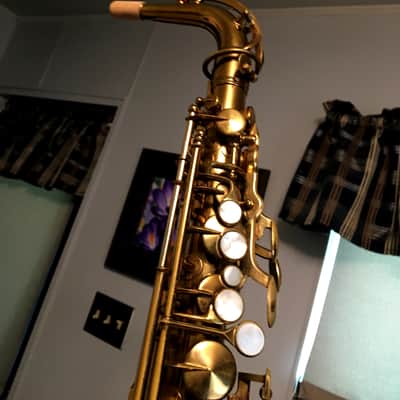 EXCELLENT KING 1945 ZEPHYR  SN2738XX ALTO SAXOPHONE ORIGINAL LAC. 3 RINGS TECH SERVICED READY TO PLAY DOUBLE SOCKET NECK SN MATCH KING CASE imagen 7