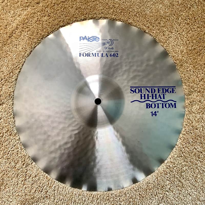 Paiste 14" Formula 602 "Blue Label" Sound Edge Hi-Hat Cymbals (Pair) image 2