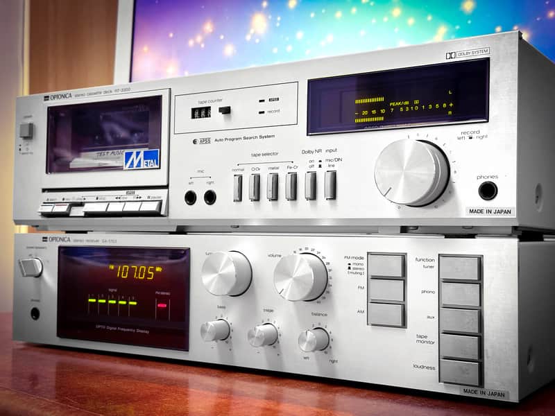 Share OPTONICA SA-5103 + RT-3300 🌈RaRe🌈 Quality Vintage Receiver & Cassette Bundle image 1