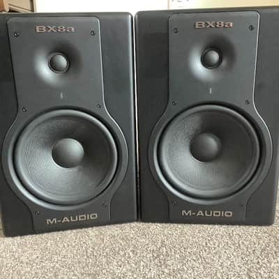 A pair of M-Audio Studiophile BX8a Delux Monitors Mid 2000's Black image 1