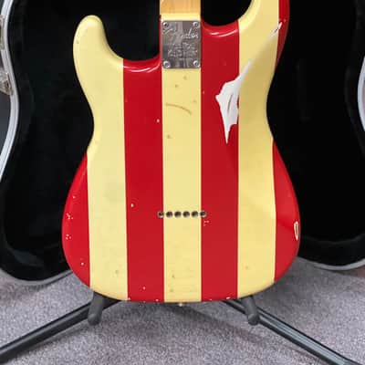 2011 Fender Wayne Kramer Artist Series Signature Stratocaster - Stars & Stripes image 8