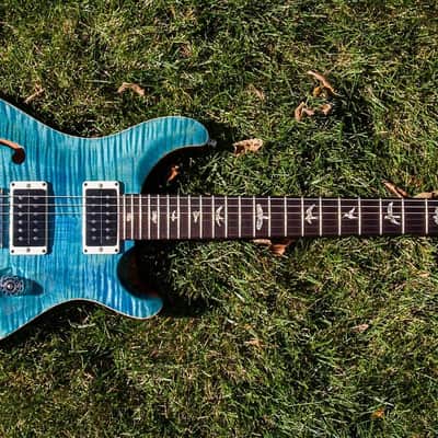 Paul Reed Smith Custom 24 semi-hollow 2014 aqua bleux image 4