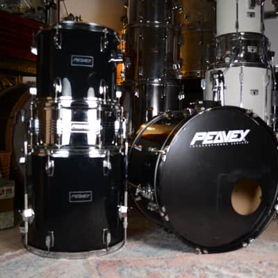 Peavey 'International Series II" 4-Piece Drum Kit - Jet Black image 1