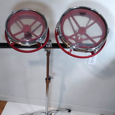 Roto Tom Style Drums 8"-10" Set with Stand / Red Sparkle! image 1