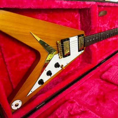 Epiphone "Inspired by Gibson Custom" 1958 Korina Flying V - w/OHSC image 2