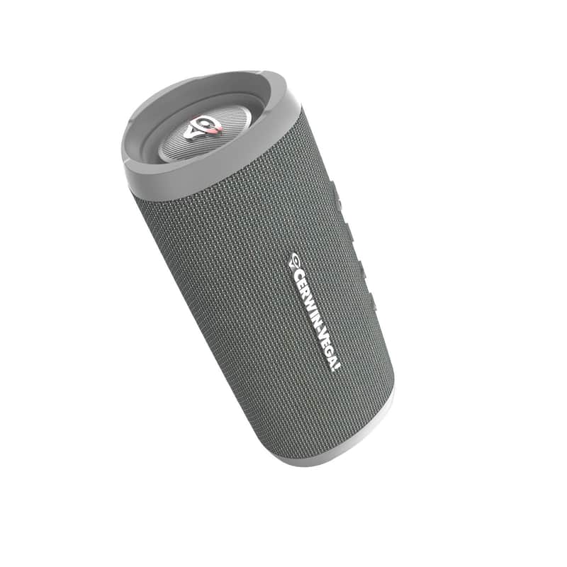 Cerwin-Vega VEGAMINI VMGRY Portable Bluetooth Hand Held Speaker with Strap,Gray image 1