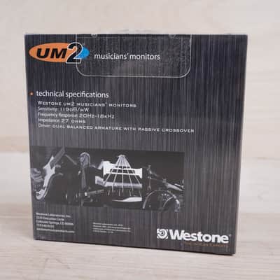 Westone UM2 Musicians' Monitors Clear In Ear IEM Dual Driver Passive Crossover Sealed image 5