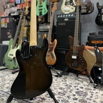 Miura Guitars USA MB-2 5st 5A Flame Maple / Ash / Dark roasted flame maple Fertboard 5 strings Hi-end Jazz Bass guitar image 12