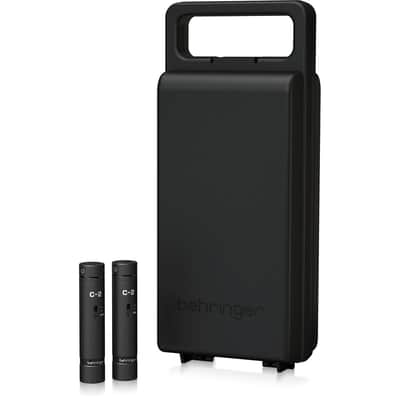 Behringer C-2 Dark Edition Matched Studio Condenser Microphones, Black, Pair image 6