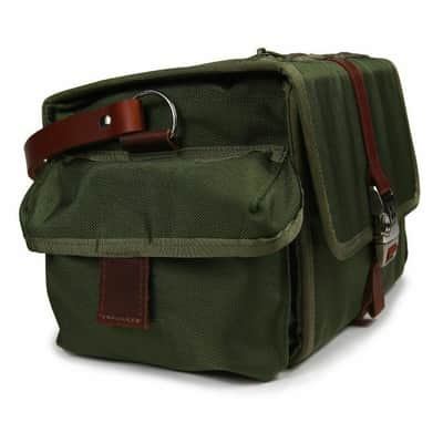 Tucker & Bloom DJ Sidekick 45 7" Vinyl Record DJ Bag 100 (olive ballistic) image 3