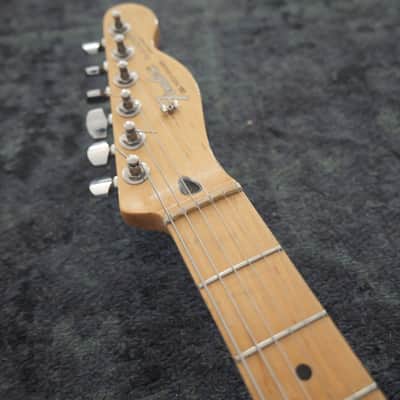 Fender Hollow Body Telecaster Partscaster P90 Special Natural Red Spalted Maple Flame top image 11
