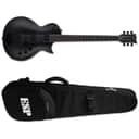 ESP LTD EC-1000 Baritone Charcoal Metallic Satin CHMS Electric Guitar - BRAND NEW + ESP TKL GIG BAG
