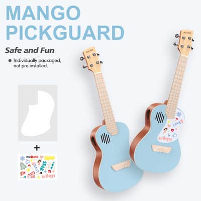 Pickapick UC23 Mahogany Concert Ukulele Beginner Kit (Sky Blue) image 6