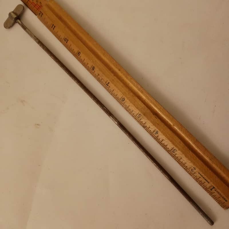 Leedy 12.75"Bass Drum Single-Tension Thumb Rod+Collar Walberg&Auge10-24Snare/Tom image 1
