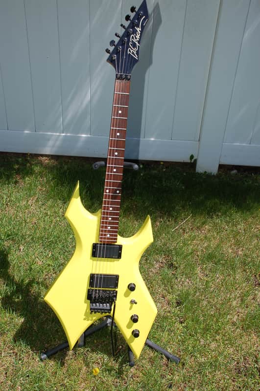 Vintage USA  BC Rich Small body Warlock 1987 Yellow image 1