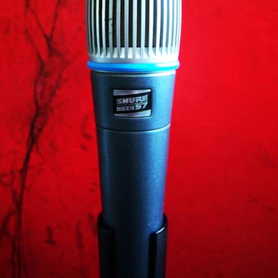 Vintage 1980's Shure BETA 57 Supercardioid Dynamic Microphone Low Z w accessories SM57 Guns & Roses image 12