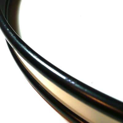 22" Bass Drum Hoop / Black with White Wrap Inlay image 5