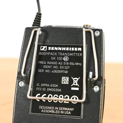 Sennheiser ew 100 G3 Bodypack Wireless System - 518-554 MHz (NO PSU) CG01YQW image 15
