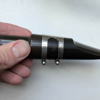 Berg Larsen Vintage Berg Larsen London 105/2 SMS Hard Rubber Baritone Sax Mouthpiece 1960-1970s image 7