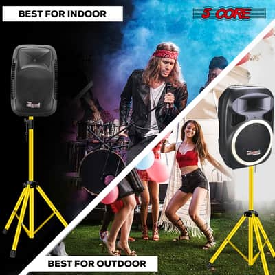 5 Core Speaker Stand Height Adjustable 72" Heavy Duty PA DJ Tripod Studio Monitor Stands image 9
