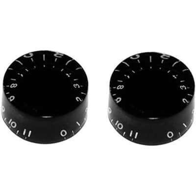 Black Speed Knobs that go to 11 - Set of 2 - Universal Guitar Knob