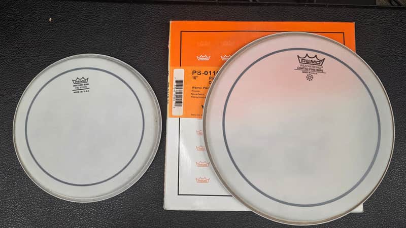 New Remo Coated Pinstripe Drum Heads 8" and 10" image 1