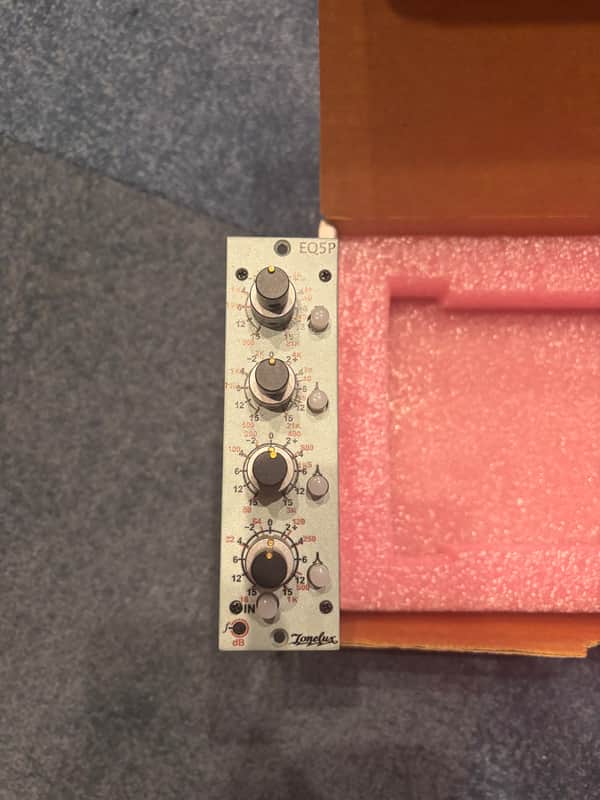 Tonelux EQ5P 500 Series Discrete Parametric Equalizer Module 2010s - Green image 1