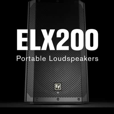 Electro-Voice ELX200-10P 10 inch 1200W 2-Way Powered Speaker Bundle image 2