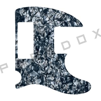 Custom Pickguard For 2013 - 2024 Made in Korea ESP LTD SCT-607B Stephen Carpenter Signature - Silver Grey Pearl/Black/White/Black .090"
