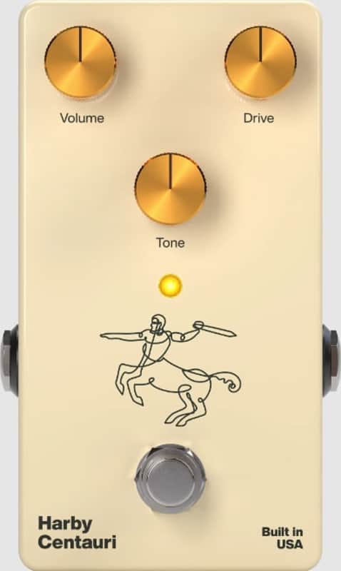 Harby Pedals Centauri Overdrive Guitar Pedal image 1