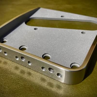 Van Dyke-Harms LEFT HAND Telecaster Hybrid Bridge-Stainless Steel, Toploader, String Through 2023 - Stainless Steel image 4