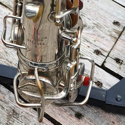 C.G. Conn Ltd. New Wonder Series II / Chu Berry Nickel Plated (L) Alto Saxophone 1926-27 Elkhart USA image 8