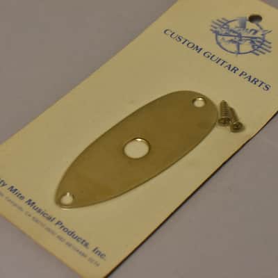 1980s Mighty Mite USA Input Jack Plate Gold Sealed NOS image 5