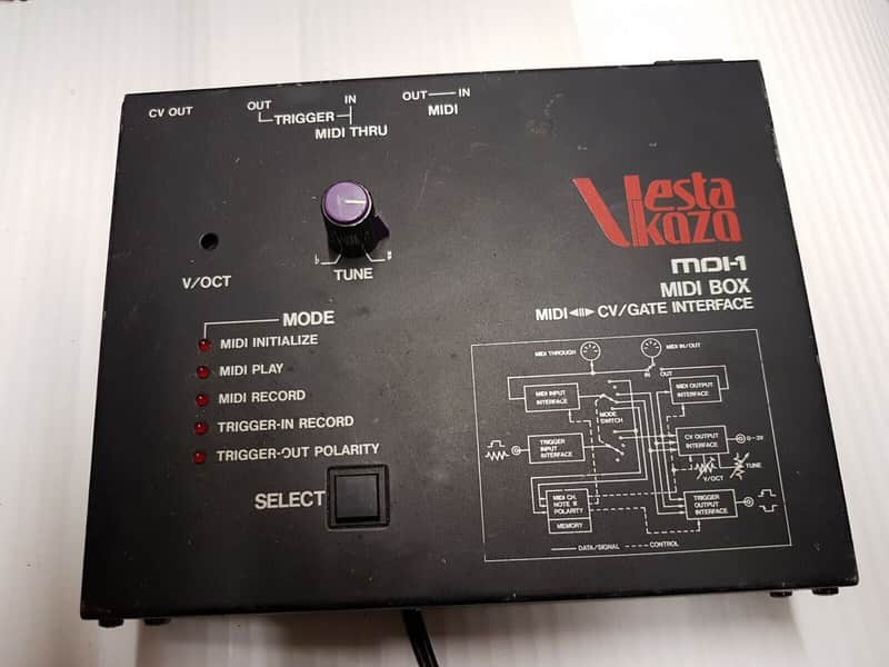 80's VESTA KOZO MDI 1 MIDI BOX MIDI to CV / GATE INTERFACE for old synths image 1