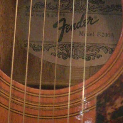 Fender F-240A and Levy's Cowboy Case F-240A 1980's - Gloss image 10