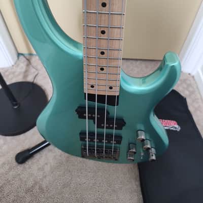 MTD Kingston LK 32" Scale 4 string, Maple Board, Mystic Seafoam (Solid Gloss) image 8