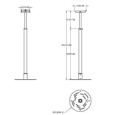 Apache Hammerhead Speaker Stands (Black)-Stainless Steel / 8" Speaker image 11