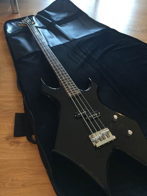 B.C. Rich Warlock Bass (P-Bass) Seymour Duncan SPB-3 Pickups & Gig Bag image 1