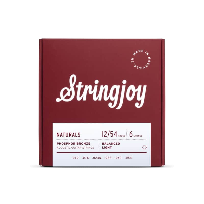 NEW Stringjoy Naturals Phosphor Bronze Acoustic Strings - Light Gauge - .012 - .054 image 1