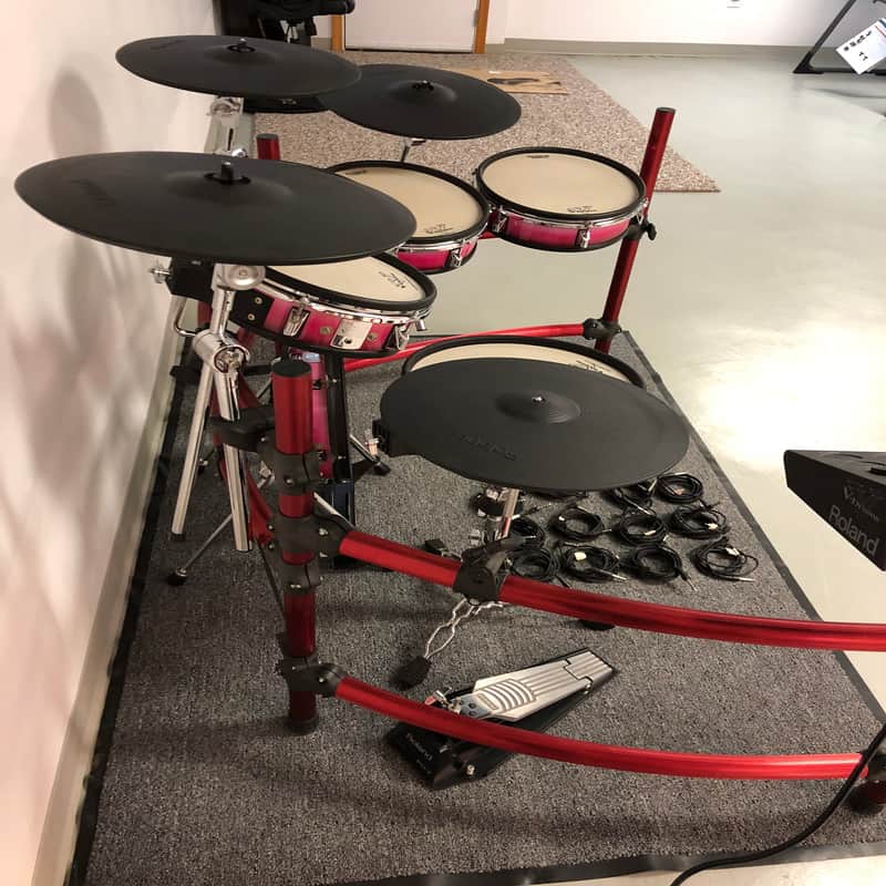 Roland TD-10 Red Expanded Drum Kit - Electronic - TDW-1 - Very