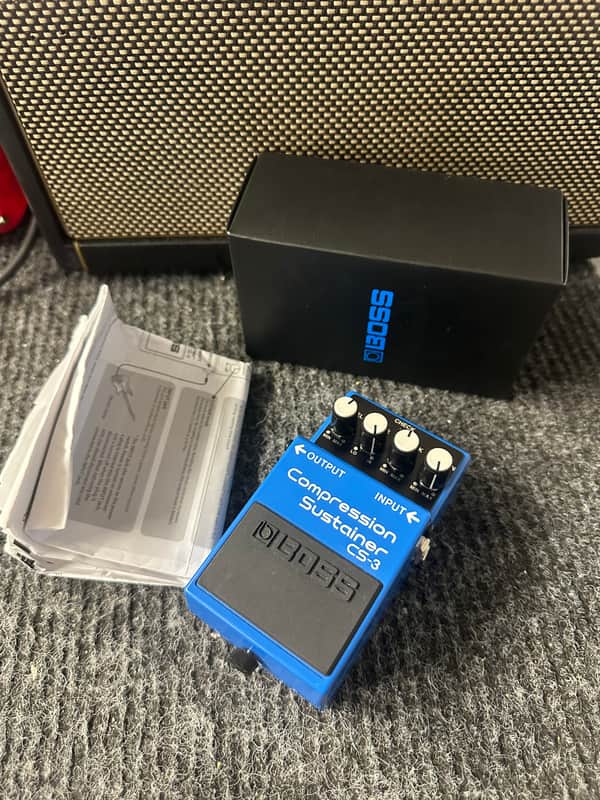 Boss CS-3 Compression Sustainer (Silver Label) 1997 - Present - Blue image 1