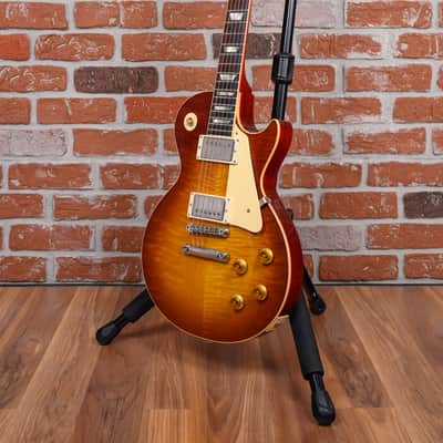 Gibson Custom Demo Shop '59 Reissue Les Paul Standard Flame Maple Top Iced Tea Burst 2020 w/OHSC image 5