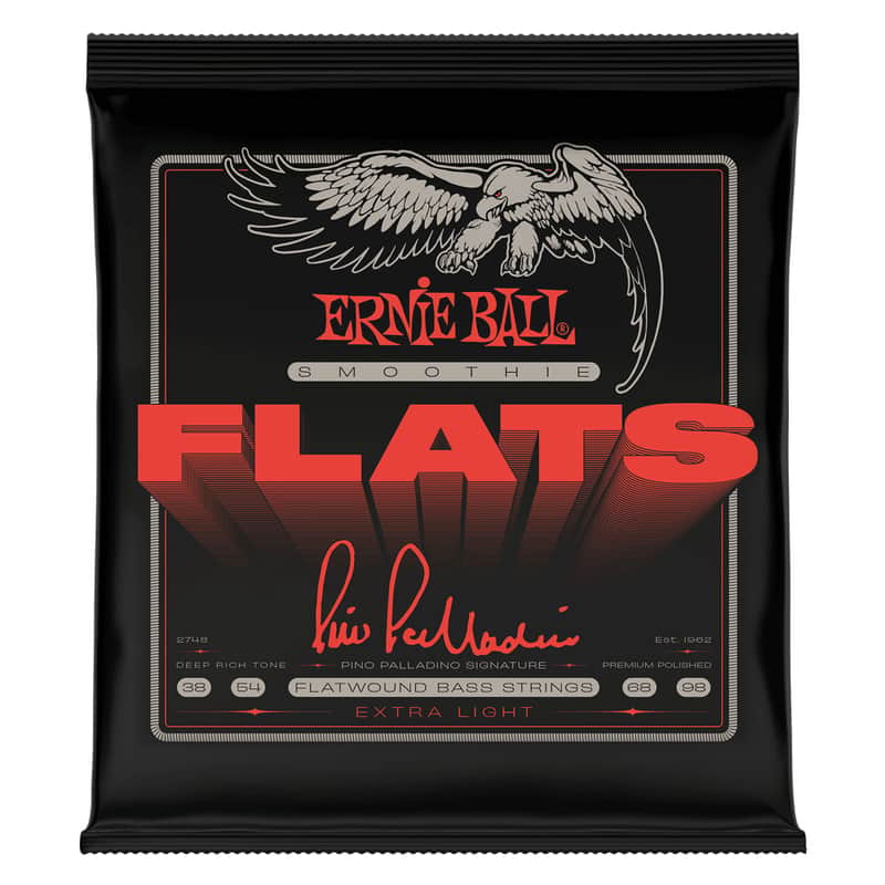 Ernie Ball Extra Light Pino Palladino Smoothie Flats Electric Bass Strings 38-98 Gauge image 1