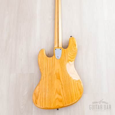 1976 Fender Jazz Bass Natural Ash w/ Pearl Blocks + Binding, Case image 3
