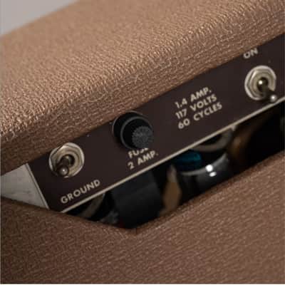 Fender 1963  Vibrolux Amp brownface 12" Celestion Gold FS & Cover 1963 - brown image 10