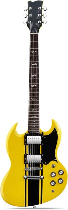 Solid Body Electric Guitar, Double Cut guitar, Rounded End Frets, Bone nut, Rosewood Fingerboard, Mahogany Body image 1