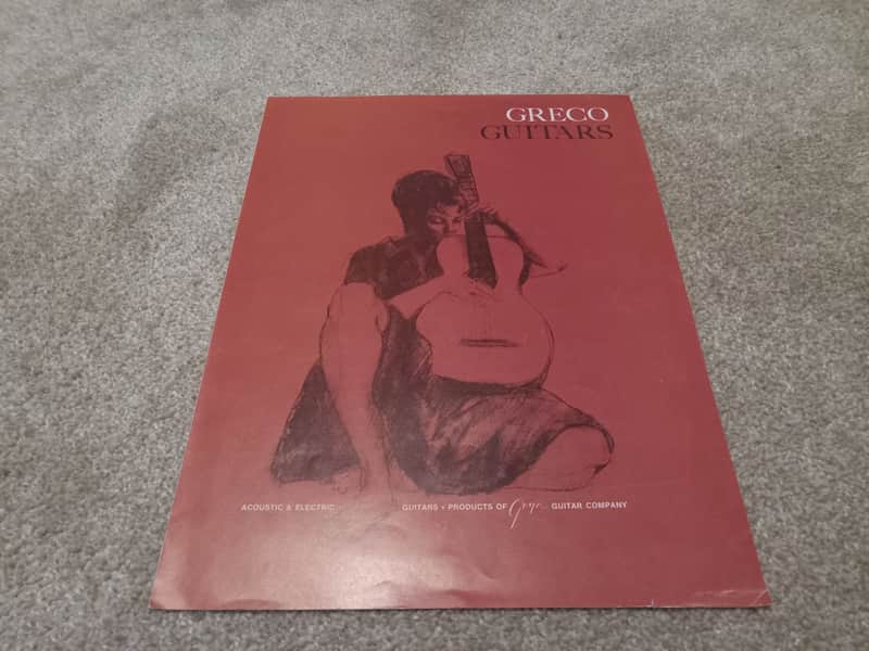 Vintage 1970 Greco Acoustic and Electric Guitars Catalog! Rare, Original Case Candy, Paperwork! image 1
