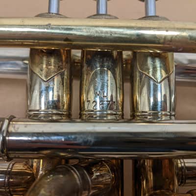 Bach Stradavarious 25 1967 - Raw Brass & Silver Plated Bell image 10
