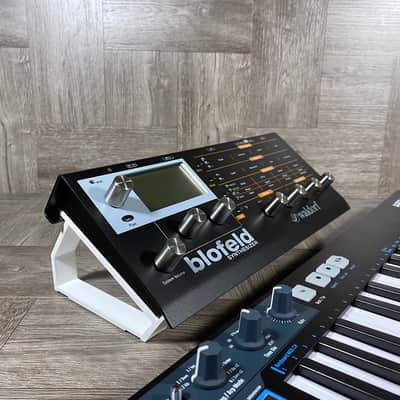 35º Angle Stands for Waldorf Blofeld or Pulse 2 Desktop Synths - WHITE - by KZcraftworks - US Seller image 2
